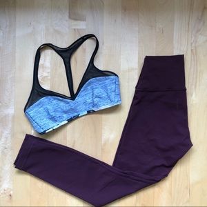 Lululemon High Times Pant - 7/8 Length - Bordeaux Drama - Size 4